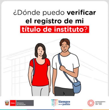 Verifica el registro de tu título de instituto